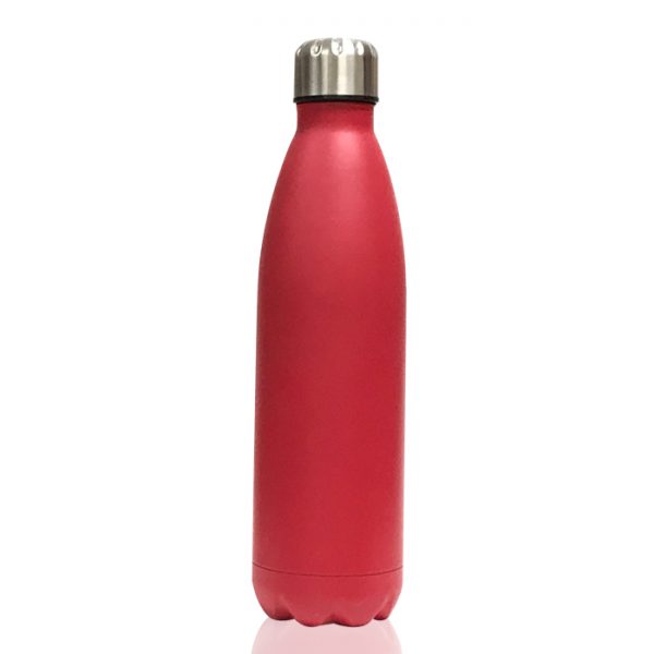 Geneva SS Water Bottle Matte Red | Elcyda Decorating Inc.