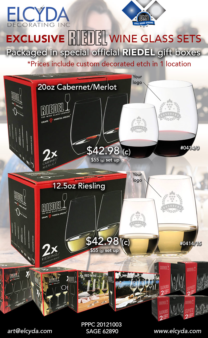 Riedel Glass box sets!